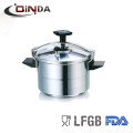 aluminum high pressure cooker dishwasher frypan with glass ild